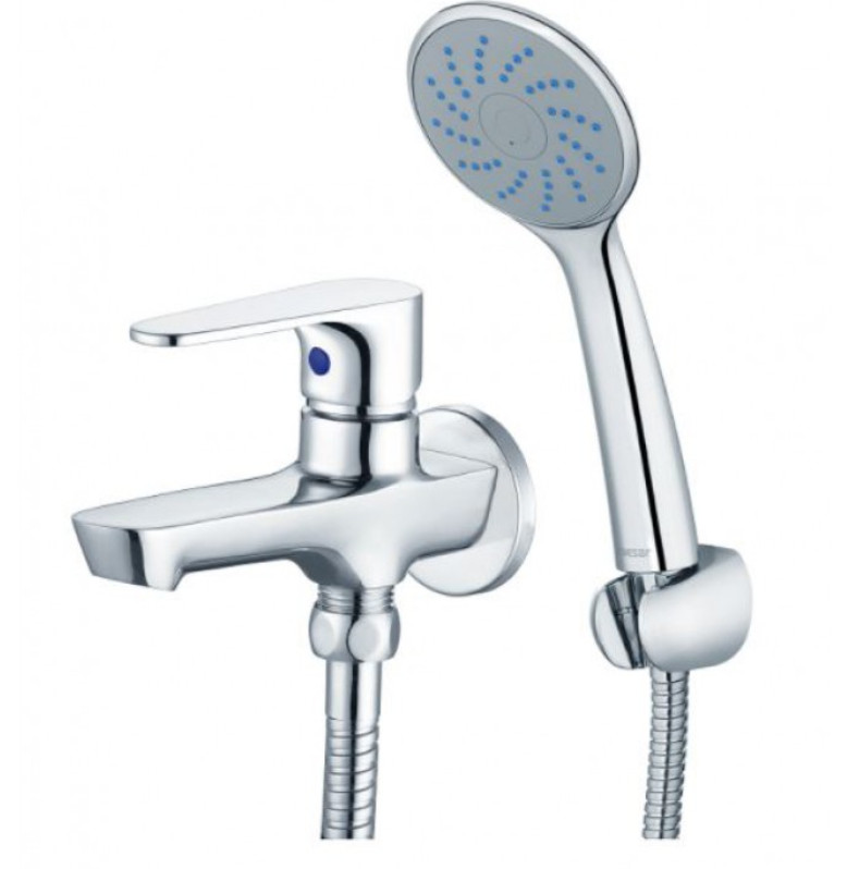 Vòi Sen Tắm Lạnh Caesar S063C Dây Xi Tay 1 Chế Độ
