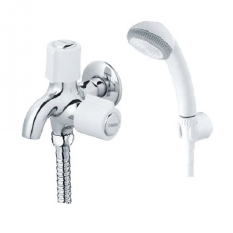 Vòi Sen Tắm Lạnh CAESAR S038CP Dây Nhựa Tay 1 Chế Độ