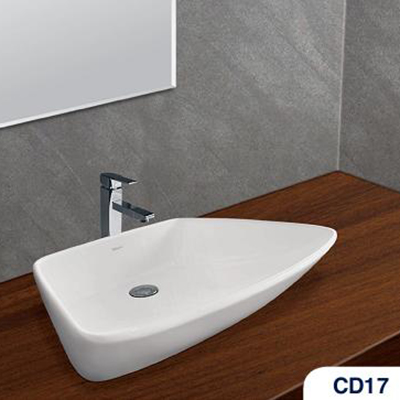 Chậu rửa lavabo dương bàn Viglacera CD17