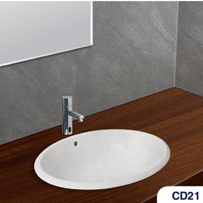 Chậu rửa lavabo dương vành Viglacera CD21
