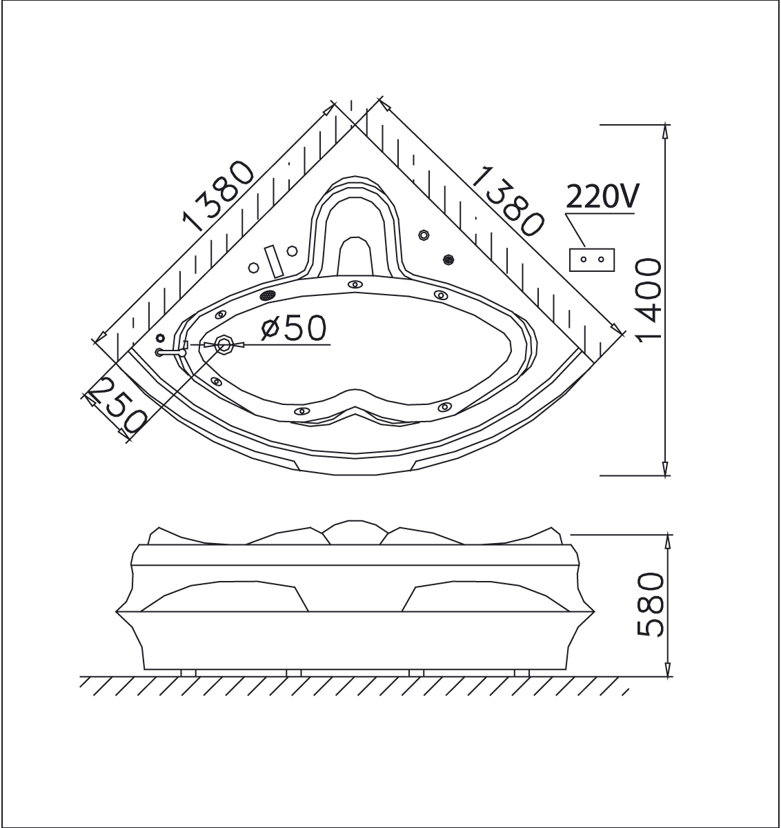  bồn massage chân yếm