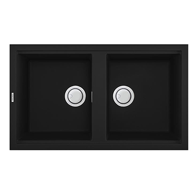 Chậu rửa bát 2 hố MALLOCA NERO-G-45040