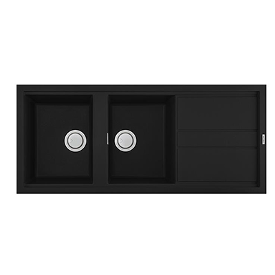 Chậu rửa bát 2 hố MALLOCA NERO-G-50040
