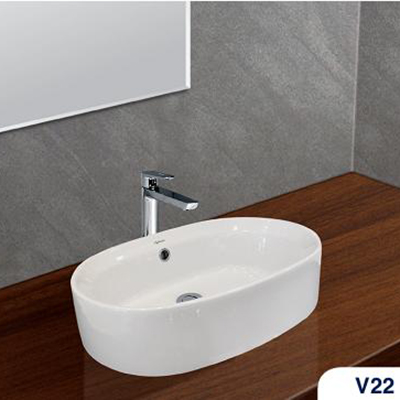 Chậu rửa lavabo dương bàn Viglacera V22