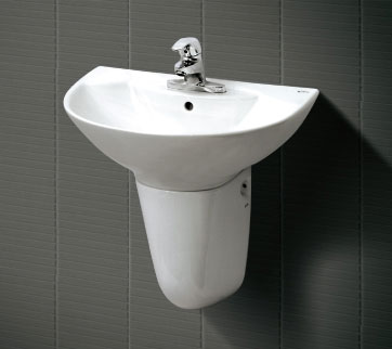 Chậu lavabo chân lửng inax L-288V & L-288VC