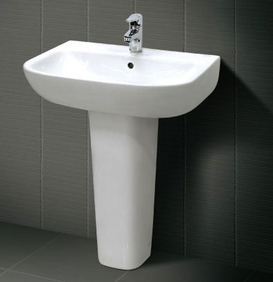 Chậu rửa lavabo inax L-298V&L-298VD (Chân dài)