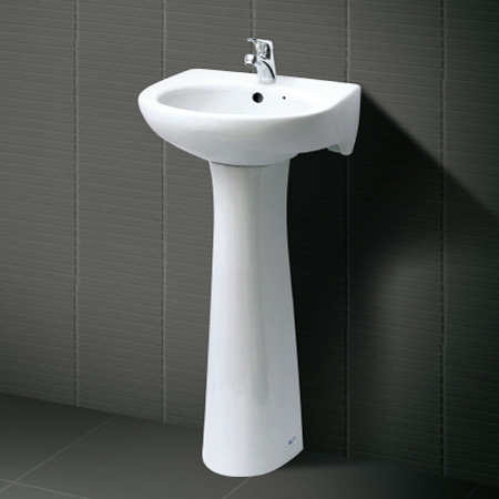Chậu lavabo chân dài inax L-282V & L-284VD