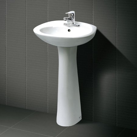 Chậu lavabo chân dài inax L-284V & L-284VD