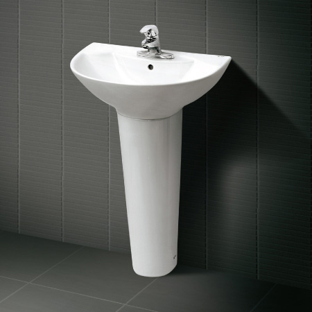 Chậu lavabo chân dài inax L-288V & L-288VD