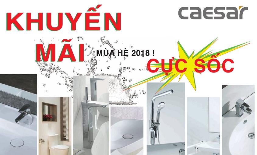 Khuyến mãi Thiết bị vệ sinh CAESAR